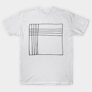 The painting of lines crossing other lines T-Shirt